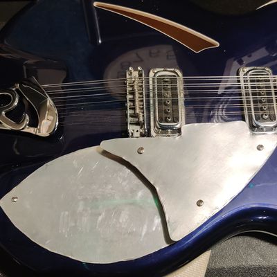 Ric with aluminum pickguard with no controls
